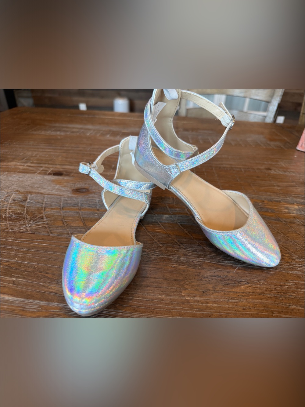 Girls size 12  Ankle-Strap dress shoes